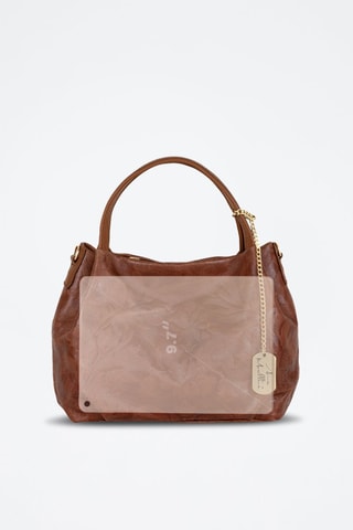 Sac à main en cuir Clarissa - Marron