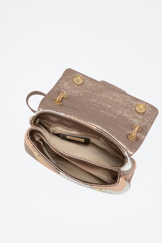 Sac bandoulière en cuir Bettina - Doré