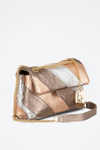 Sac bandoulière en cuir Bettina - Doré