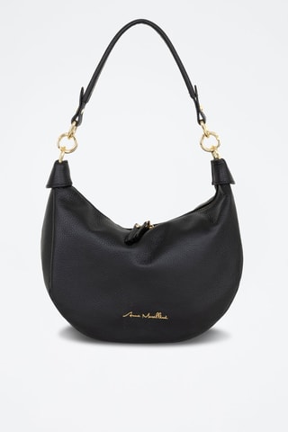 Sac porté épaule en cuir Fosca - Noir