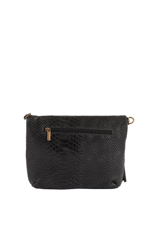 Sac bandoulière en cuir Lydia - Noir