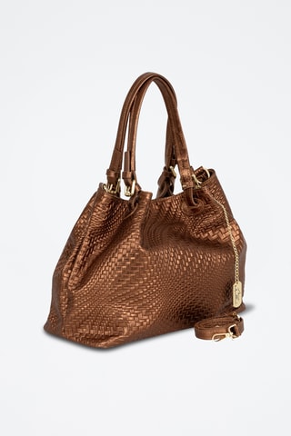 Sac porté épaule en cuir Spring Summer 2026 - Marron