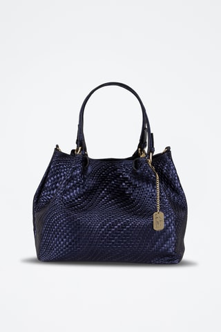 Sac porté épaule en cuir Spring Summer 2026 - Bleu