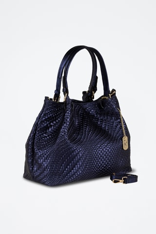 Sac porté épaule en cuir Spring Summer 2026 - Bleu
