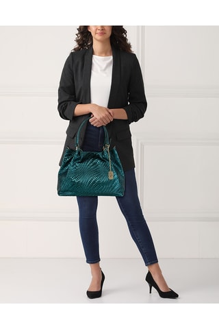 Sac porté épaule en cuir Spring Summer 2026 - Marron