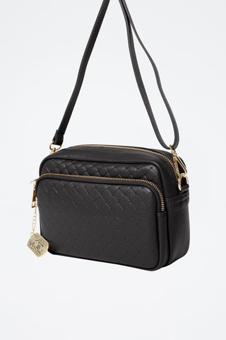Sac bandoulière en cuir Colomba - Noir