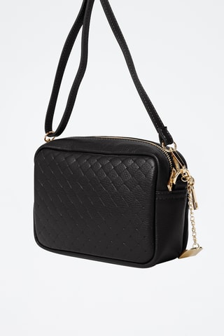 Sac bandoulière en cuir Colomba - Noir