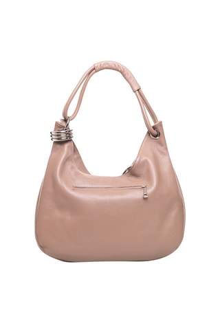 Sac porté épaule en cuir Alba - Taupe