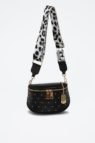 Sac bandoulière en cuir Spring Summer 2026 - Noir