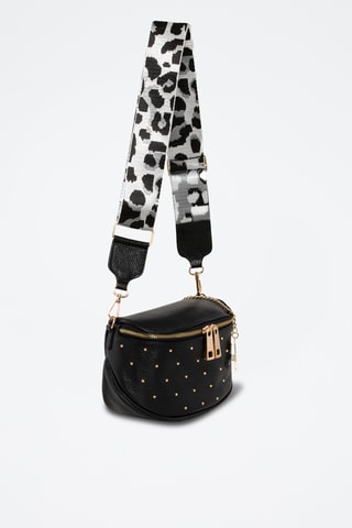 Sac bandoulière en cuir Spring Summer 2026 - Noir