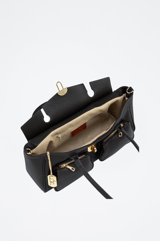 Sac à main en cuir Viresta - Noir