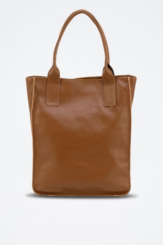 Sac porté épaule en cuir Pimelia - Camel