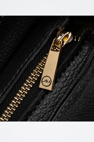Sac porté épaule en cuir Pimelia - Noir