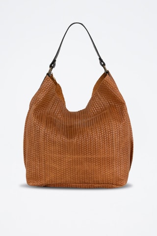 Sac porté épaule en cuir Sebastiana - Camel