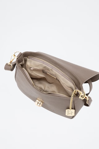 Sac bandoulière en cuir Iseppa - Taupe