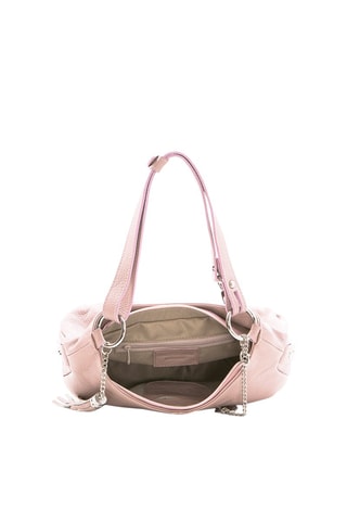 Sac porté épaule en cuir Mia  - Rose