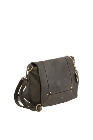 Sac bandoulière en cuir Leandra - Vert