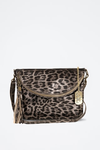 Sac bandoulière en cuir Malvina - Taupe