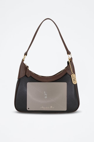 Sac porté épaule en cuir Sabbatina - Noir