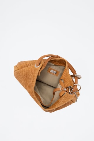 Sac porté épaule en cuir Concetta - Camel