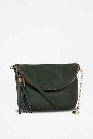 Sac bandoulière en cuir Alice - Vert foncé