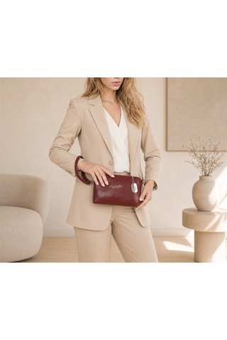 Pochette en cuir Spring Summer 2026 - Bordeaux
