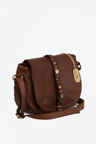 Sac bandoulière en cuir Luigia - Marron