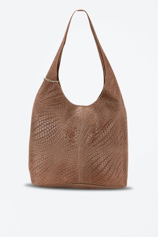 Sac porté épaule en cuir Palladia - Taupe