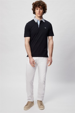Polo - Harmont & Blaine - Blanc et bleu