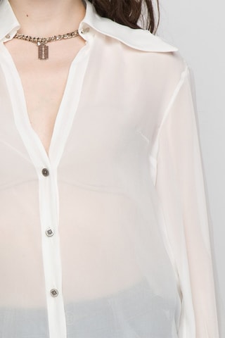 Chemisier en soie Maira - Blanc - Blanc