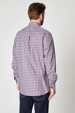 Chemise à carreaux - Harmont & Blaine - Blanc, bleu et marron