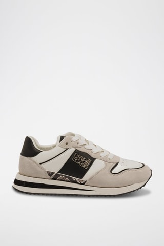 Baskets en nubuck - Noir et beige