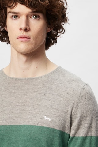 Pull - Harmont & Blaine - Blanc, vert et gris