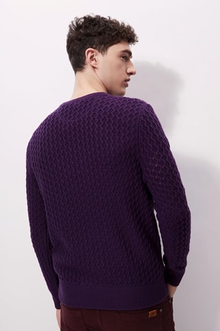Pull en laine - La Martina - Violet