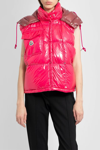 Doudoune à capuche Karakorum - Moncler - Rose et marron