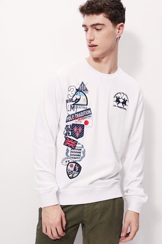 Pull - La Martina - Blanc