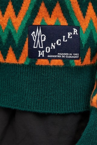 Pull en laine Monogram - Moncler - Vert