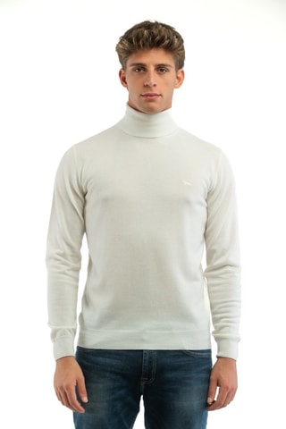 Pull en cachemire - Blanc et beige