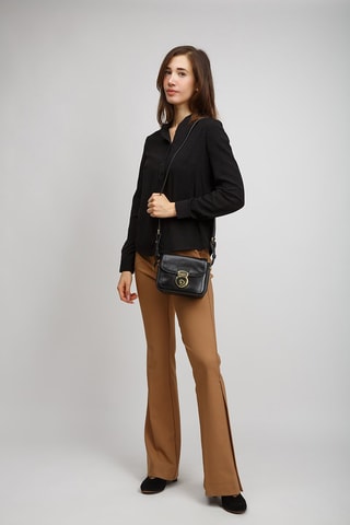 Sac bandoulière en cuir Corsini - Noir et doré