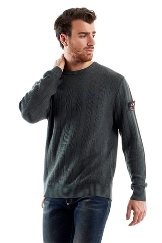 Pull en laine - La Martina - Gris foncé