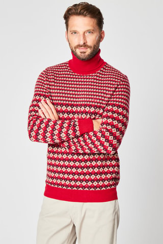 Pull en laine et cachemire - Harmont & Blaine - Rouge