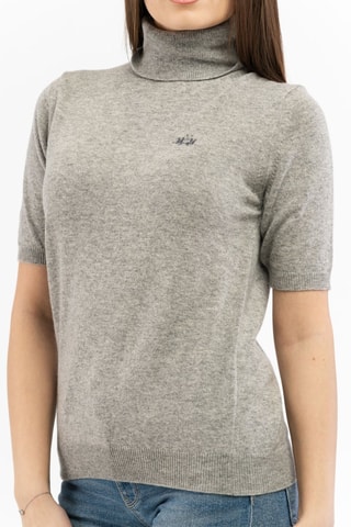 Pull regular en laine et cachemire - Gris