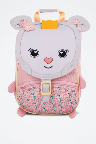 Sac à dos en velours Le souris - Rose