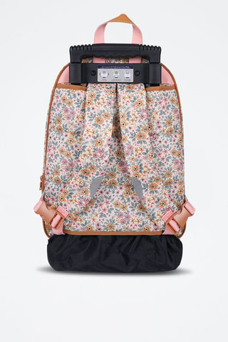 Sac à dos à roulettes Héloïse - Marron clair et rose