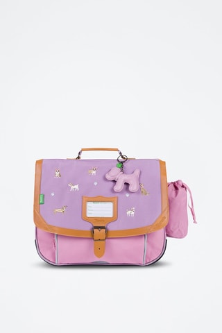 Cartable Mila - Violet et rose