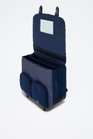 Cartable à roulettes Romain - Bleu marine