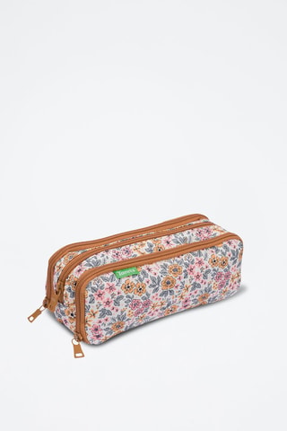 Trousse Héloïse - Marron clair et rose
