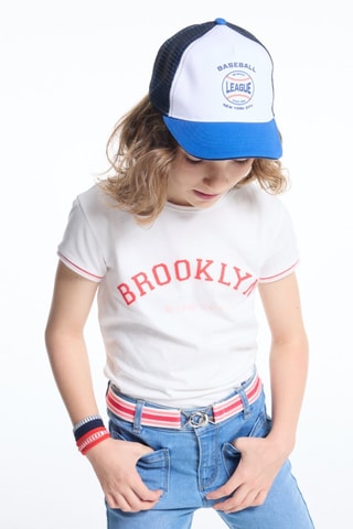 Casquette de baseball - Blanc et bleu nuit - Okaïdi