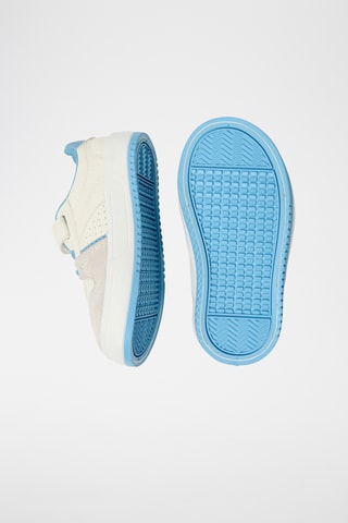 Baskets en croûte de cuir - Blanc