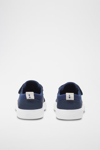 Baskets en croûte de cuir - Bleu marine